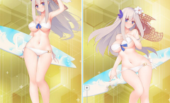 战舰少女R列克星敦泳装换装一览 泳装立绘图鉴